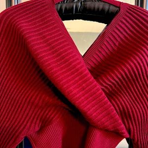 Burgundy Crop Sweather